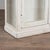 19th-Century French White Painted Oak Bookcase Display Cabinet With Glass Doors For Sale - Image 11 of 14