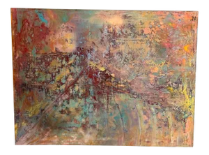 Abstract Oil on Canvas Painting