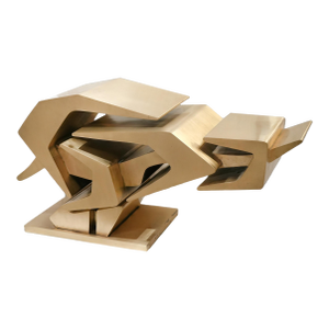 1970s Giorgio Zennaro Number 14 Large Bronze Abstract Sculpture