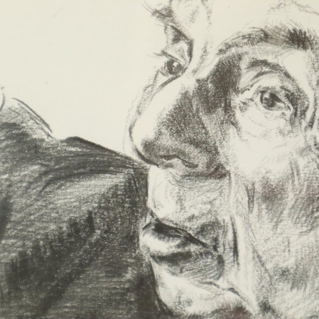 Herwig Driesschaert, Pleading Lawyer, 1974, Charcoal on Paper, Framed For Sale - Image 9 of 14