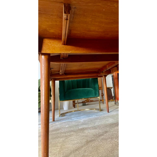 1960s Finn Juhl for France & Son Anish MCM Dining Table W Extension For Sale In Seattle - Image 6 of 7