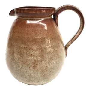 Artisan Ceramic Glazed Fired Water Pitcher