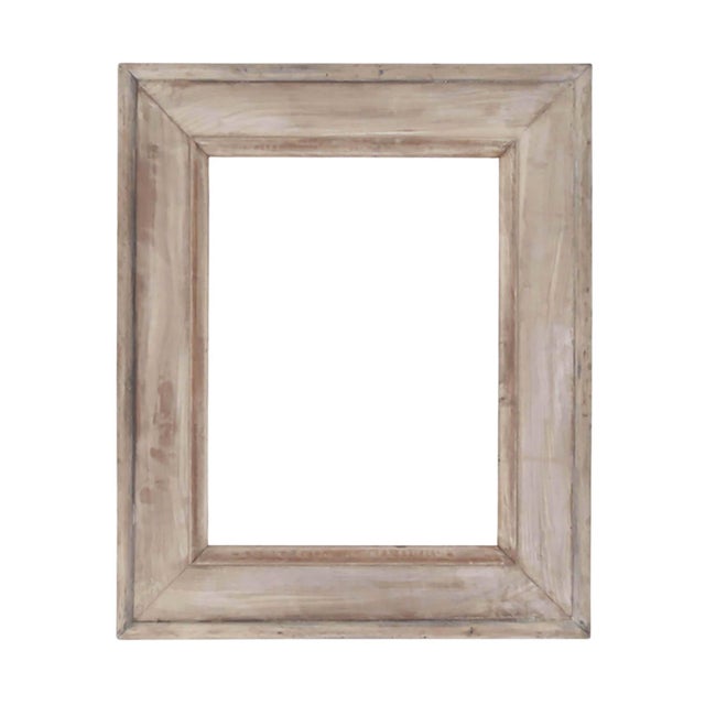Large Antique Georgian Style Bleached Picture Frame, 1850 For Sale - Image 6 of 6