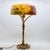 Bronze and Floral Glass Table Lamp from Daum, France, 1900s For Sale - Image 14 of 15
