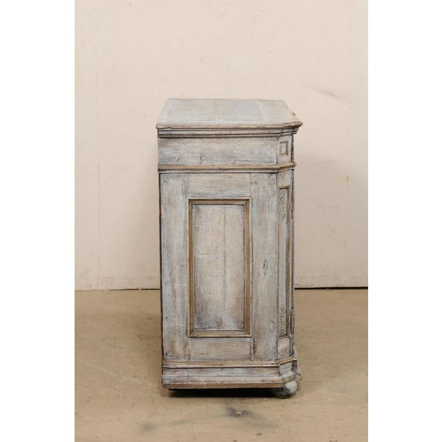 Taupe 18th Century English Hand-Carved Buffet Cabinet For Sale - Image 8 of 12