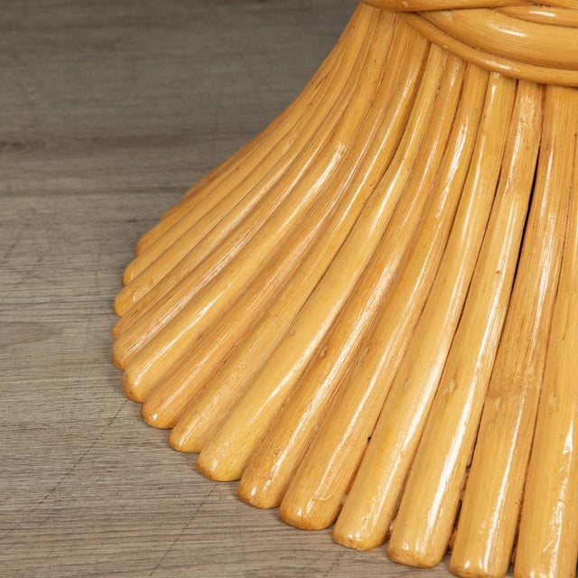 Sheaf of Wheat Coffee Table by McGuire, 1970s For Sale - Image 4 of 10