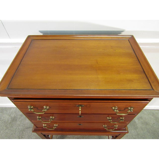 Brown Statton Solid Cherry Silverware Chest For Sale - Image 8 of 9