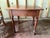 Brown Antique Victorian Style Burled Wood Inlaid Walnut Single Drawer Side Hall Table For Sale - Image 8 of 17