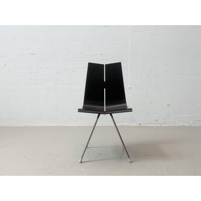 Four original ga chairs by horgenglarus, designed in 1955 by hans bellmann. The design is one of the most striking...