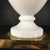 Venini Primavera in Murano, White Opaline Glass with Gilt Handles, Chiseled Bronze Base, 20th Century For Sale - Image 4 of 14