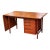 Mid 20th Century Danish Design Extension Office Desk, Teak Wood For Sale
