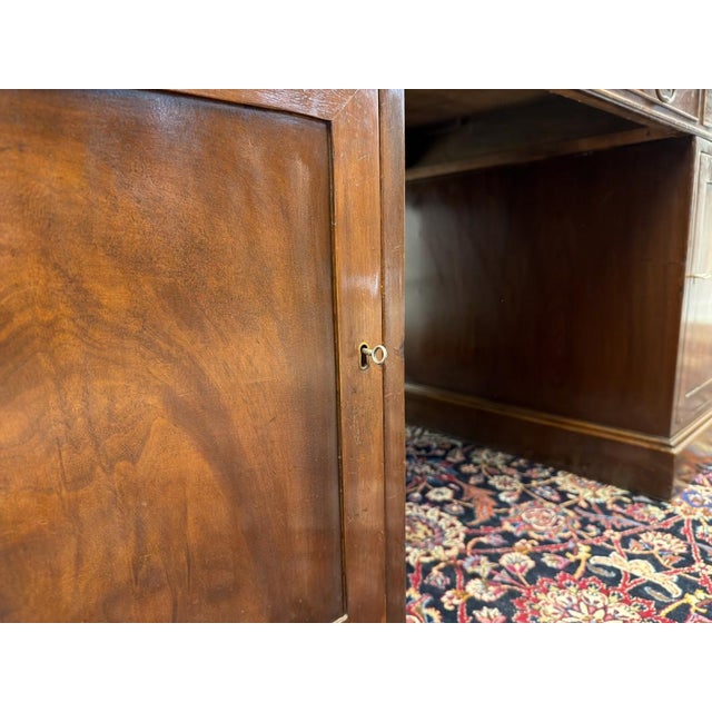 Large Antique English Partner Desk For Sale - Image 16 of 18