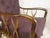 Wood & Purple Fabric Armchair attributed to Paolo Buffa, 1950s For Sale - Image 6 of 12