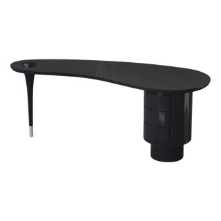Delphine Desk Table with Glossy Lacquer Finish by Ultramobili For Sale