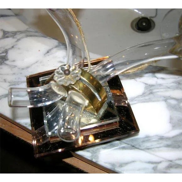 1930s Vintage French Mirrored Sconces- a Pair For Sale - Image 4 of 7