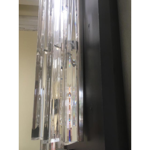 Vintage Murano Glass Sconce with Slatted Glass, 1989, Set of 2 For Sale - Image 6 of 8