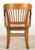 Brown Arts & Crafts Slat Back Wood Arm Chair For Sale - Image 8 of 9