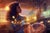 The painting captures a serene moment as a woman gazes thoughtfully into the distance, surrounded by a vibrant street...