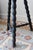 Rustic Antique Tripod Stool in Turned Wood with Half-Moon Seat, 1960s For Sale - Image 3 of 6