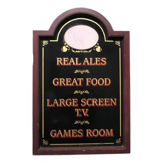 Restaurant Traditional Greeting Sign, 1960 For Sale