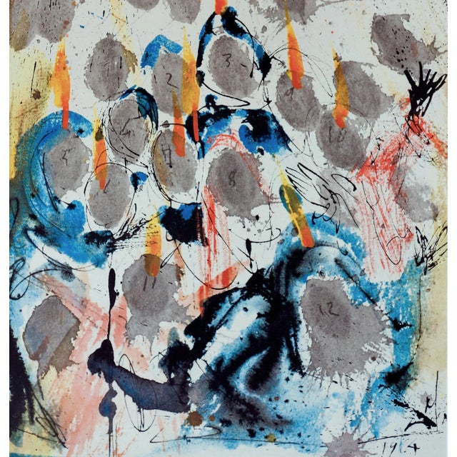 Salvador Dalí 1968 Salvador Dalí Biblia Sacra "Apparuerunt Illis Dispertivæ Linguæ" (Cloven Tongues Like as of Fire...) For Sale - Image 4 of 7