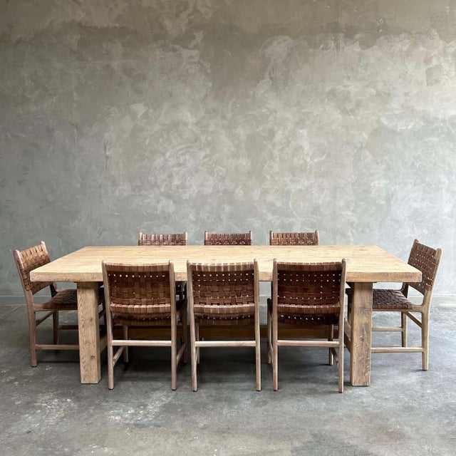 Size: 98”w x 39-1/2”d x 30”h These reclaimed timbers show in its most primal, natural form. The artisanal construction...