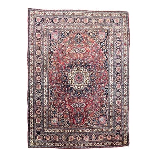 Glowing Antique Persian Mashad, Northeast Persia C. 1940's | Timeless Beauty With Blooming Jewel Flora For Sale