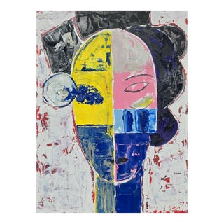 Original Oil Painting 'Portrait of a Woman' by Diane Grant, Unframed For Sale