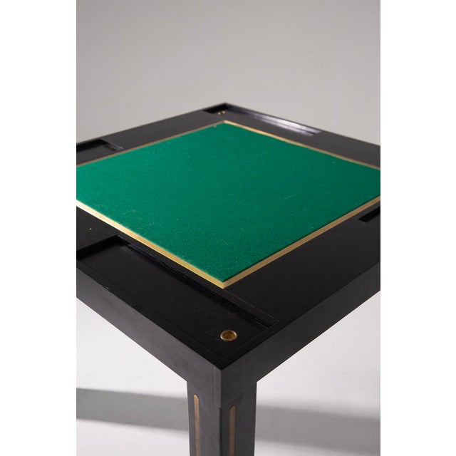 Metal Vintage Italian Game Table, 1970 For Sale - Image 7 of 10