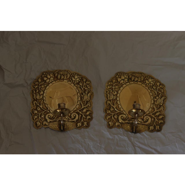 Mid-Century Modern Swedish Brass Sconces, Set of 2 For Sale - Image 10 of 18