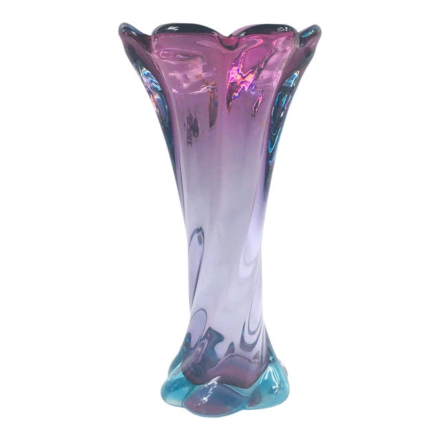 工芸品 Murano Glass Vase (Purple) Murano Glass 