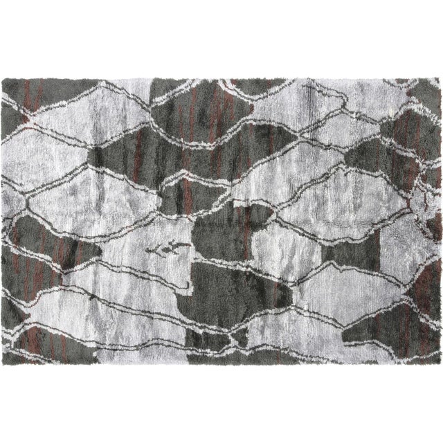 Textile Contemporary Turkish Shag Rug For Sale - Image 7 of 7