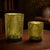Modern Fern Printed Glass Candle Holder (Set of 2) For Sale - Image 3 of 5