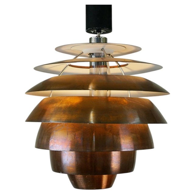 Mid-Century Modern Italian Copper and Metal Pendant Light from Stilnovo, 1960s For Sale - Image 11 of 11