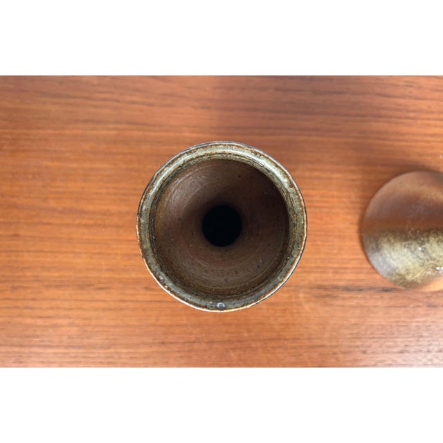Ceramic Mid-Century Modern Danish Studio Pottery Candleholder from Gunni Nordström, 1960s, Set of 2 For Sale - Image 7 of 18