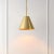 Modern Jenner 15" Metal Shade Cone Pendant in Brass For Sale - Image 3 of 3
