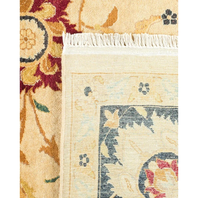 1990s Vintage Moroccan Hand Knotted Wool Area Rug, Sand - 7'10" X 10'3" For Sale - Image 5 of 9