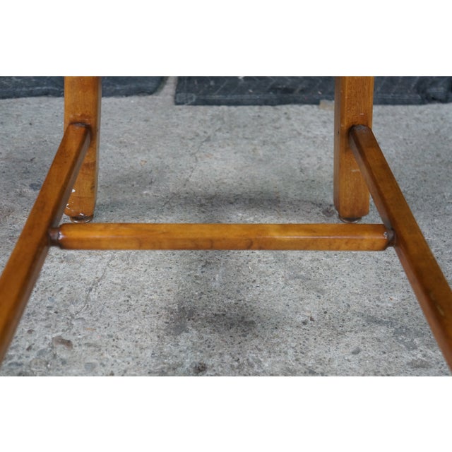 4 Vintage Old Hickory Arts & Crafts Rustic Oak Herringbone Dining Side Chairs For Sale - Image 16 of 18