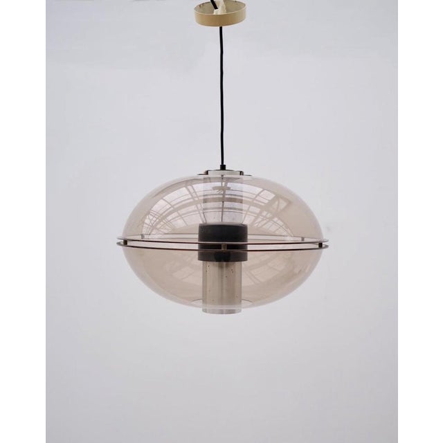 Orbiter Pendant in Metal and Acrylic Glass from Raak Amsterdam, Netherlands, 1970s For Sale - Image 4 of 4