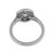 Art Deco Inspired Diamond Target Platinum Ring, Size 7.75 For Sale In Los Angeles - Image 6 of 6