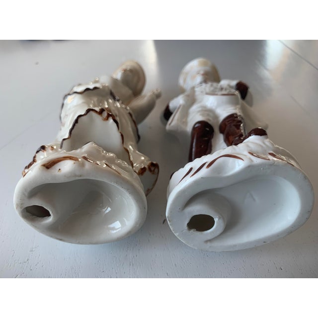 1970s Ceramic Figurines, Set of 2 For Sale - Image 5 of 17