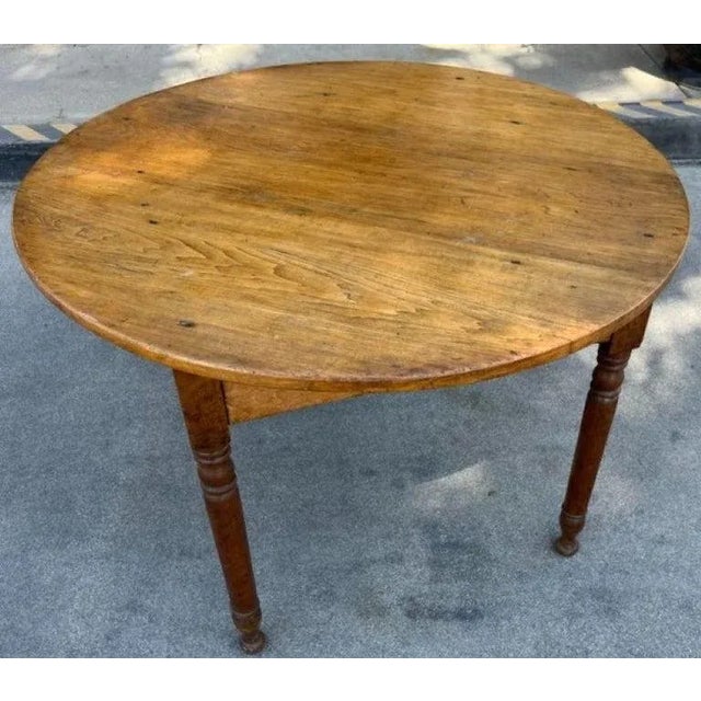 19th Century Pine Round Coffee Table From New England Chairish