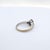 Late 20th Century Three-Stone Blue Oval Gia Sapphire & Diamond Ring in 18k White Gold - Size 6.75 For Sale In Phoenix - Image 6 of 8