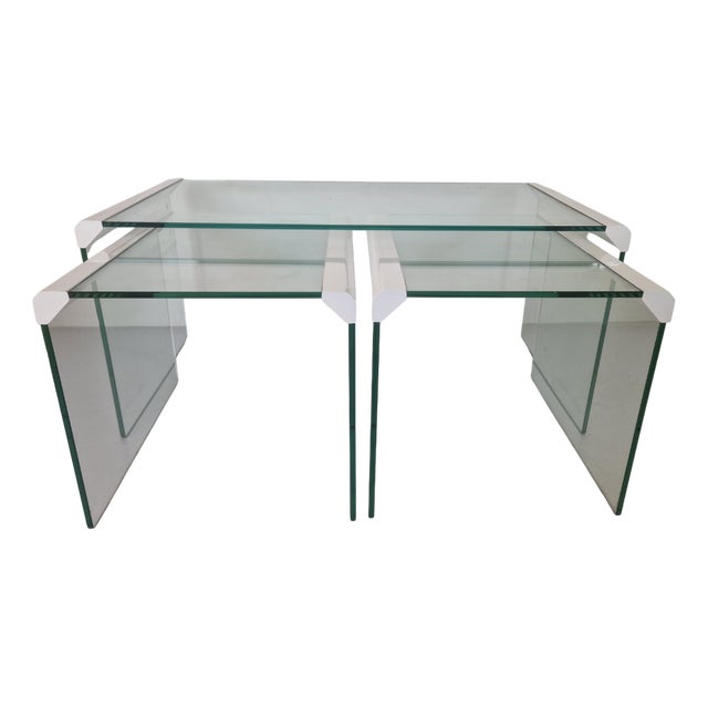 T35 Nesting Tables by Pierangelo Gallotti for Gallotti & Radice, 1970s, Set of 3 For Sale