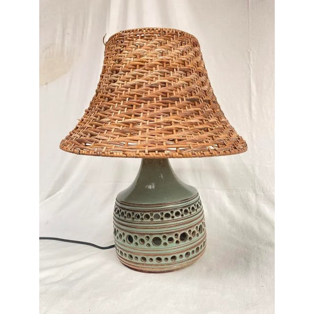 Vintage Ceramic Lamp from Vallauris, 1970 For Sale - Image 4 of 9