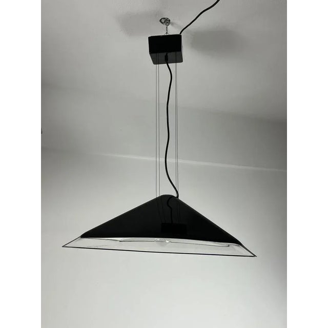 Italian Acrylic Glass Ceiling Lamp from iGuzzini, 1970s For Sale - Image 4 of 11