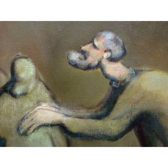 Contemporary Biruta Delle, Blind, 1989, Oil on Canvas For Sale - Image 3 of 4