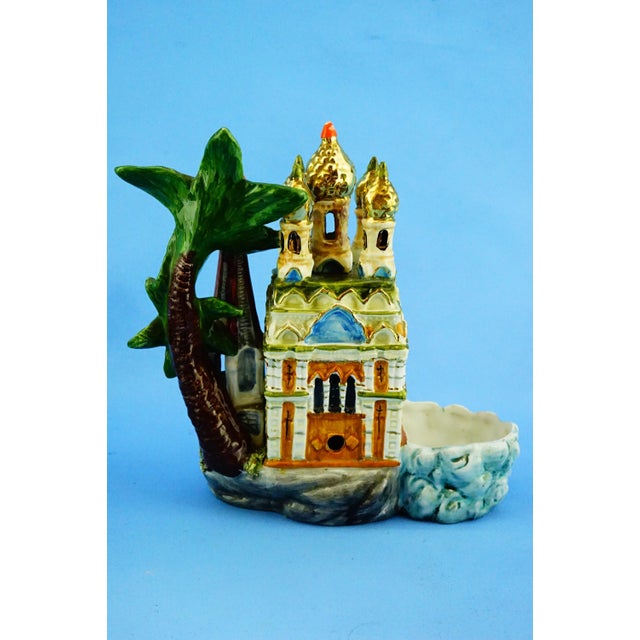 Ceramic 20th Century Vintage Ceramic Sculptures Orthodox Church and Casino of Sanremo, Italy, 1890s, Set of 2 For Sale - Image 7 of 18