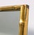 Mid-Century Modern 1960s Solid Brass Faux Bamboo Mirror For Sale - Image 3 of 4
