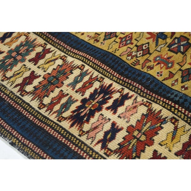 Antique Kuba Rug 3'2'' x 4'7'' For Sale - Image 4 of 9